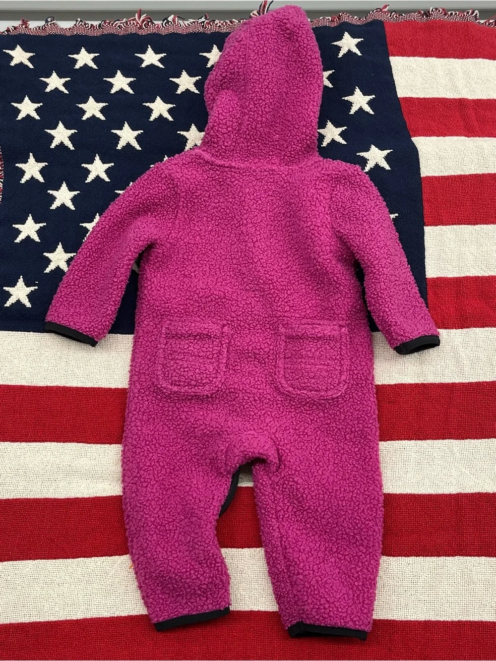 Carhartt Kids' Magenta Hooded Sherpa One-Piece Size 6 Months